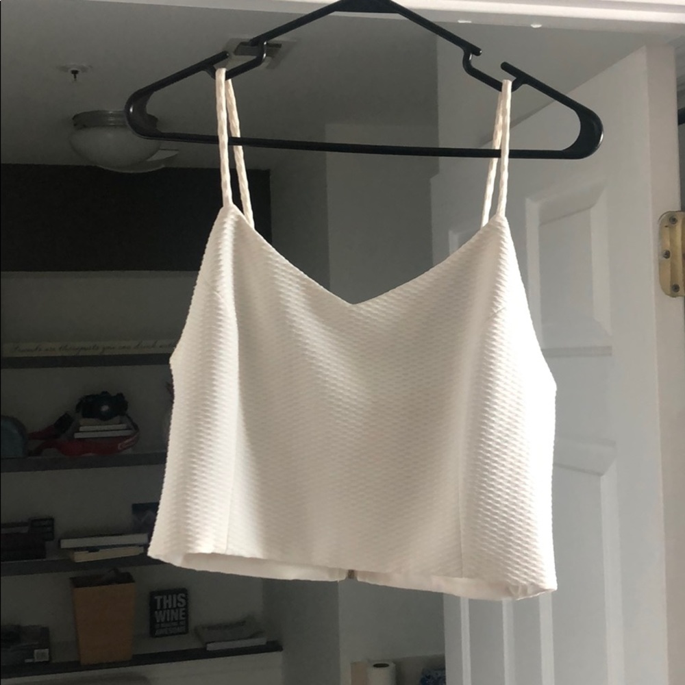 White crop top